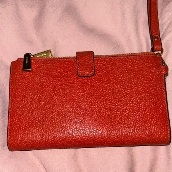 Michael Kors Vibrant Red/orange Wristlet - Picture 2 of 5